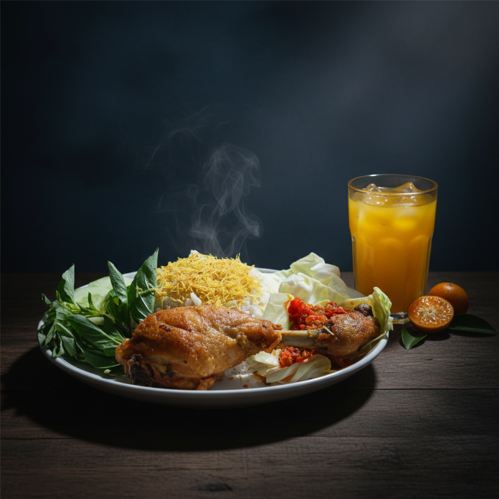 Nasi Ayam Goreng Xtra Es Jeruk